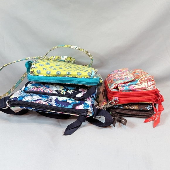 VERA Bradley Purse Wallet Wristlet Paisley Floral Peacock Quilted Crossbody Lot - Picture 6 of 13